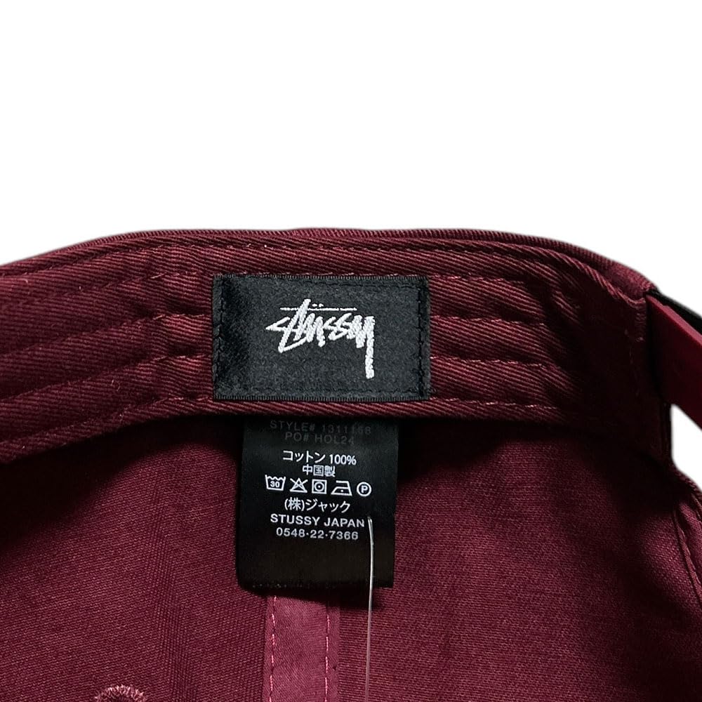 STÜSSY SPORT バーガンディキャップ Amazon | STUSSY [ステューシー] アジャスタブルキャップ ワーク